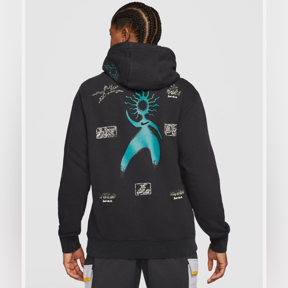 Nike Sportswear Club Solar Goddess Pullover Hoodie Black Sweatshirt Graphic